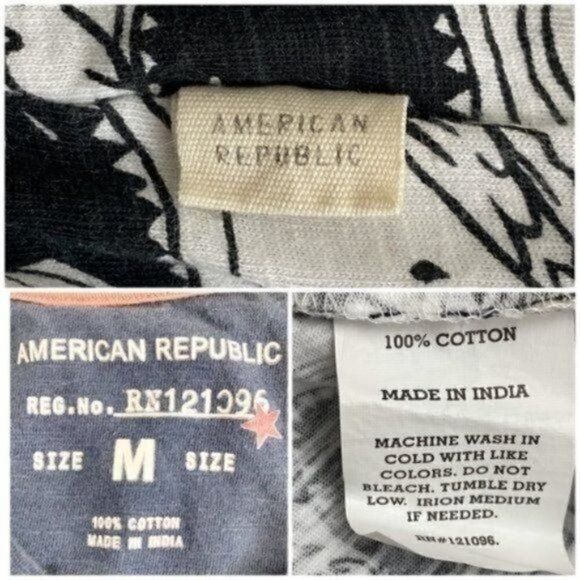 American Republic Shark short sleeve T-shirt sz M - Picture 7 of 7